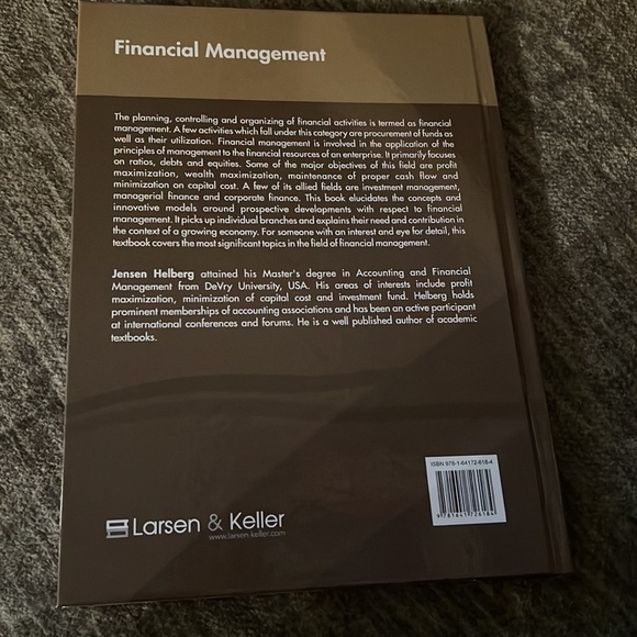 Financial Management hardcover book - Picture 4 of 5